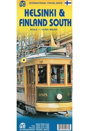 Zuid-Finland 1:800.000 / Helsinki 1:10.000 * 9781553410188  ITM   Landkaarten en wegenkaarten, Stadsplattegronden Finland, Helsinki