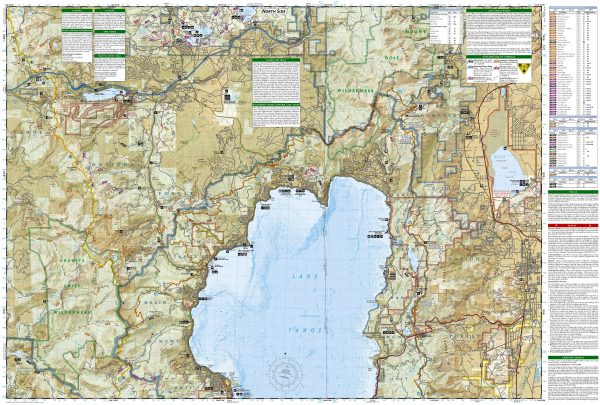 TI-803 Lake Tahoe Basin map 1:63.360 9781566953344  National Geographic / Trails Illustrated Nat.Park/Recr.Series  Wandelkaarten California, Nevada