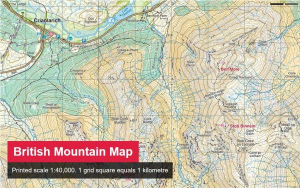 Lake District, British Mountain Map 1:40.000 9781851374670  Harvey Maps   Wandelkaarten Noordwest-Engeland