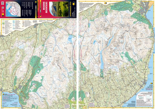 Mourne Mountains waterproof map | wandelkaart 1:40.000 9781851376124  Harvey Maps   Wandelkaarten Belfast, Ulster