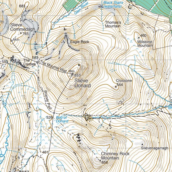 Mourne Mountains waterproof map | wandelkaart 1:40.000 9781851376124  Harvey Maps   Wandelkaarten Belfast, Ulster