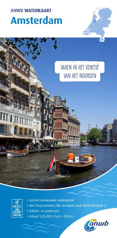 Amsterdam Waterkaart 9789018044916  ANWB ANWB Waterkaarten  Watersportboeken Amsterdam