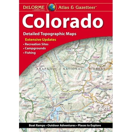 Colorado Delorme Atlas & Gazetteer 9781946494177  Delorme Delorme Atlassen  Wegenatlassen Colorado, Arizona, Utah, New Mexico