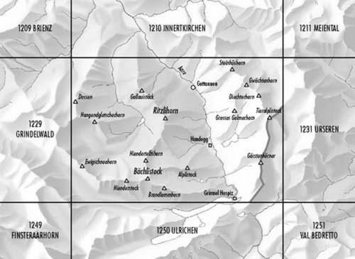 topografische wandelkaart CH-1230  Guttannen [2019] 9783302012308  Bundesamt / Swisstopo LKS 1:25.000 Berner Oberland  Wandelkaarten Berner Oberland
