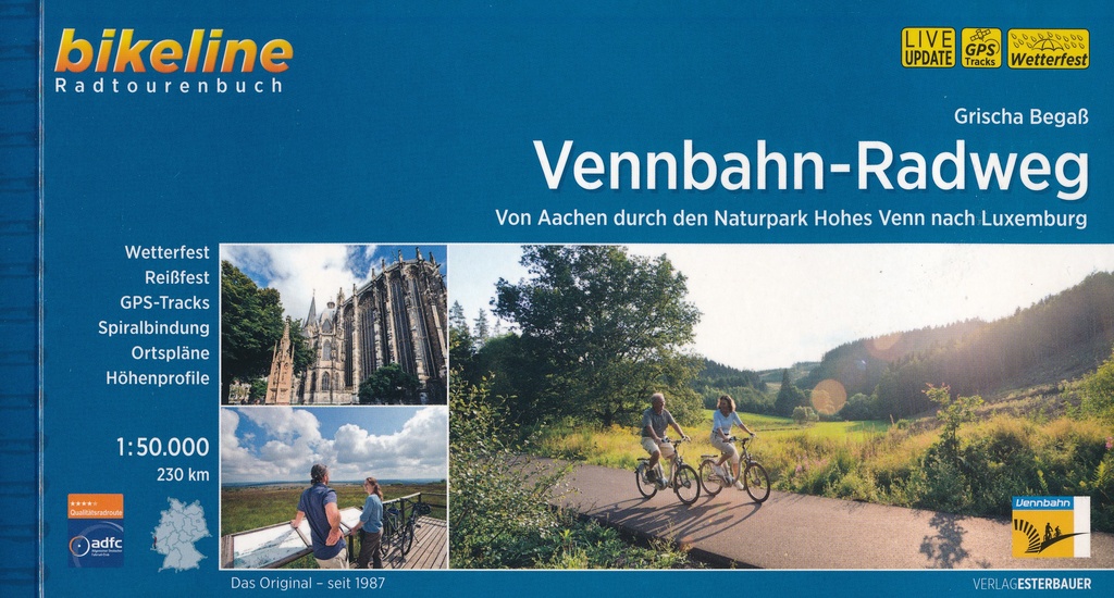 Bikeline Vennbahn Radweg | fietsgids 9783850007702  Esterbauer Bikeline  Fietsgidsen, Meerdaagse fietsvakanties Baden-Württemberg, Wallonië (Ardennen)