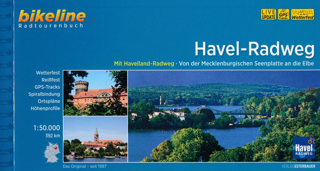 Bikeline Havel-Radweg Mecklenburgische Seenplatte - Elbe | fietsgids 9783850007733  Esterbauer Bikeline  Fietsgidsen Brandenburg & Sachsen-Anhalt