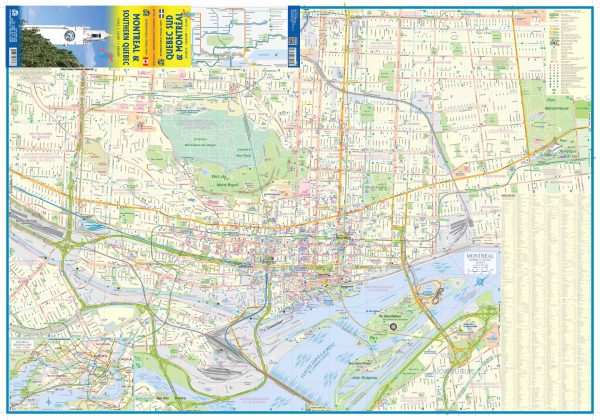 ITM Quebec | landkaart, autokaart 1:1.100.000, Montreal 1:12.500 9781771294676  International Travel Maps   Landkaarten en wegenkaarten, Stadsplattegronden Montréal & Québec