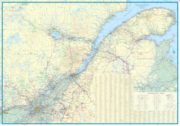 ITM Quebec | landkaart, autokaart 1:1.100.000, Montreal 1:12.500 9781771294676  International Travel Maps   Landkaarten en wegenkaarten, Stadsplattegronden Montréal & Québec