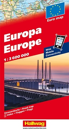Europa 1:3.600.000 9783828309203  Hallwag   Landkaarten en wegenkaarten Europa