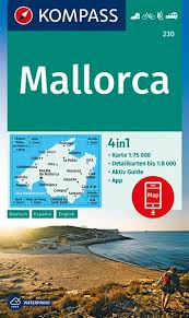 Kompass wandelkaart KP-230 Mallorca 1:75.000 9783990446409  Kompass Wandelkaarten   Wandelkaarten Mallorca