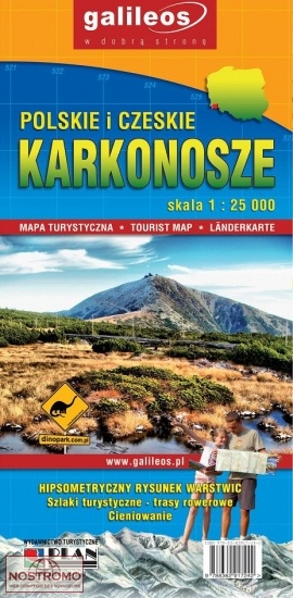 Karkonosze | wandelkaart 1:25.000 9788362917242  Galileos   Wandelkaarten Krakau, Poolse Tatra, Zuid-Polen
