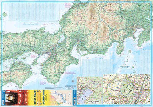 ITM South Japan - Zuid Japan 1:670.000 spoorwegenkaart - autokaart 9781771293891  International Travel Maps   Landkaarten en wegenkaarten Japan