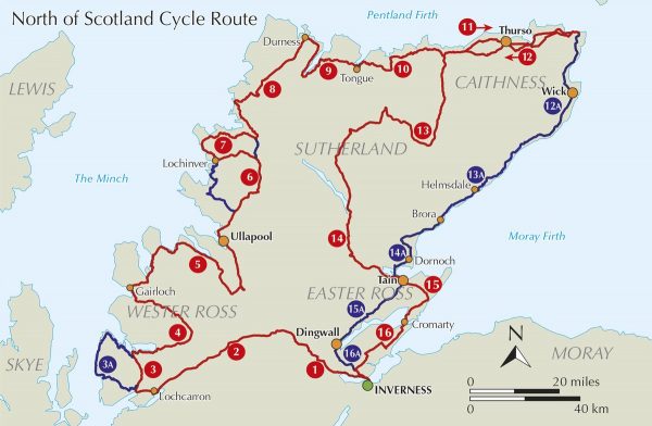 Cycle Touring in Northern Scotland | fietsgids 9781786310026 Mike Wells Cicerone Press   Fietsgidsen, Meerdaagse fietsvakanties de Schotse Hooglanden (ten noorden van Glasgow / Edinburgh)