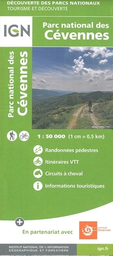 Cevennen wandelkaart 1:50.000 Cévennes 9782758549017  IGN   Wandelkaarten Cevennen, Languedoc