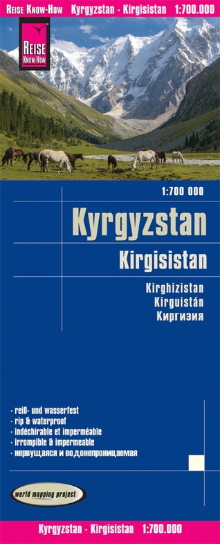 Kyrgyzstan (Kirgistan, Kirgizië) landkaart, wegenkaart 1:700.000 9783831774296  Reise Know-How Verlag WMP, World Mapping Project  Landkaarten en wegenkaarten Zijderoute (de landen van de)