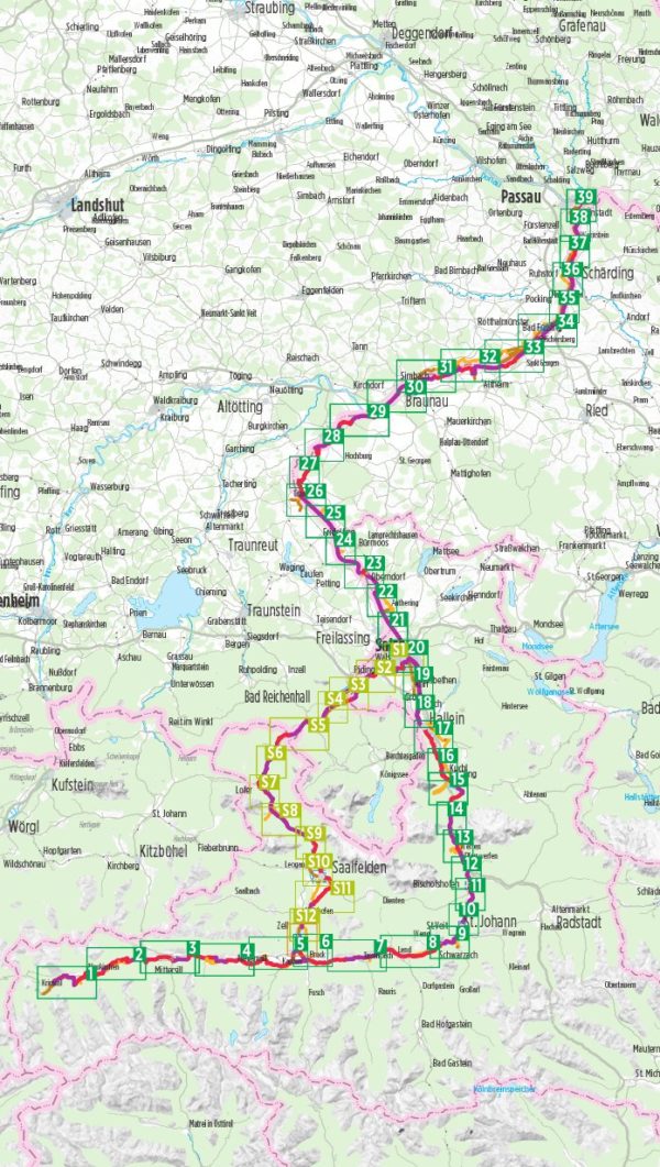 Bikeline Tauern-Radweg | fietsgids 9783850000598  Esterbauer Bikeline  Fietsgidsen Salzburger Land & Stiermarken