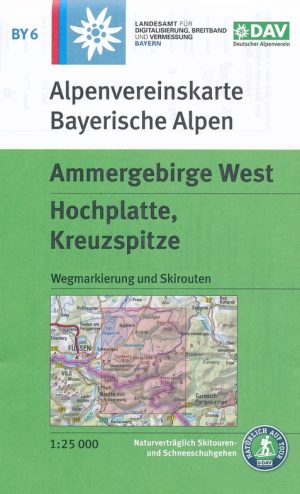 Alpenverein wandelkaart BY-06 Ammergebirge West 1:25.000 * 9783937530895  Deutscher AlpenVerein Alpenvereinskarten  Wandelkaarten Beierse Alpen