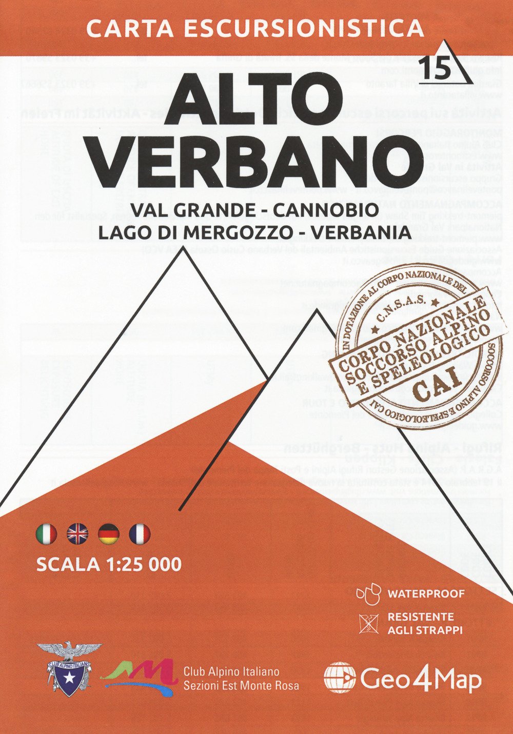 G4M-15 Alto Verbano | wandelkaart 1:25.000 9788899606350  Geo4Map   Wandelkaarten Turijn, Piemonte