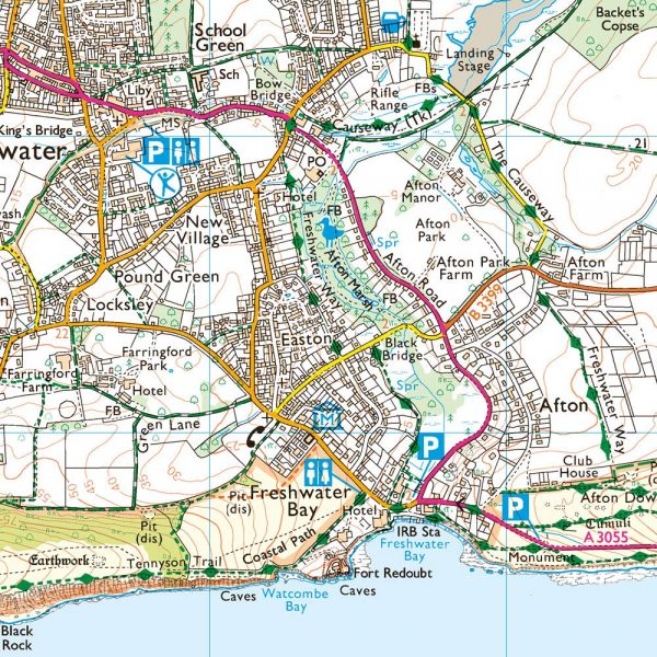 EXP-029  Isle of Wight  OL29 | wandelkaart 1:25.000 9780319263631  Ordnance Survey Explorer Maps 1:25t.  Wandelkaarten Zuidoost-Engeland
