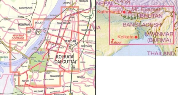 ITM Kolkata/Calcutta 1:10.000 & NE India 1:2,3m. 9781553416111  International Travel Maps   Landkaarten en wegenkaarten, Stadsplattegronden Noordoost-India