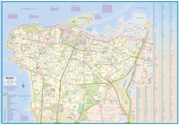 ITM Libanon 1:190.000 / Beirut 1:8.000 9781771294393  International Travel Maps   Landkaarten en wegenkaarten, Stadsplattegronden Libanon