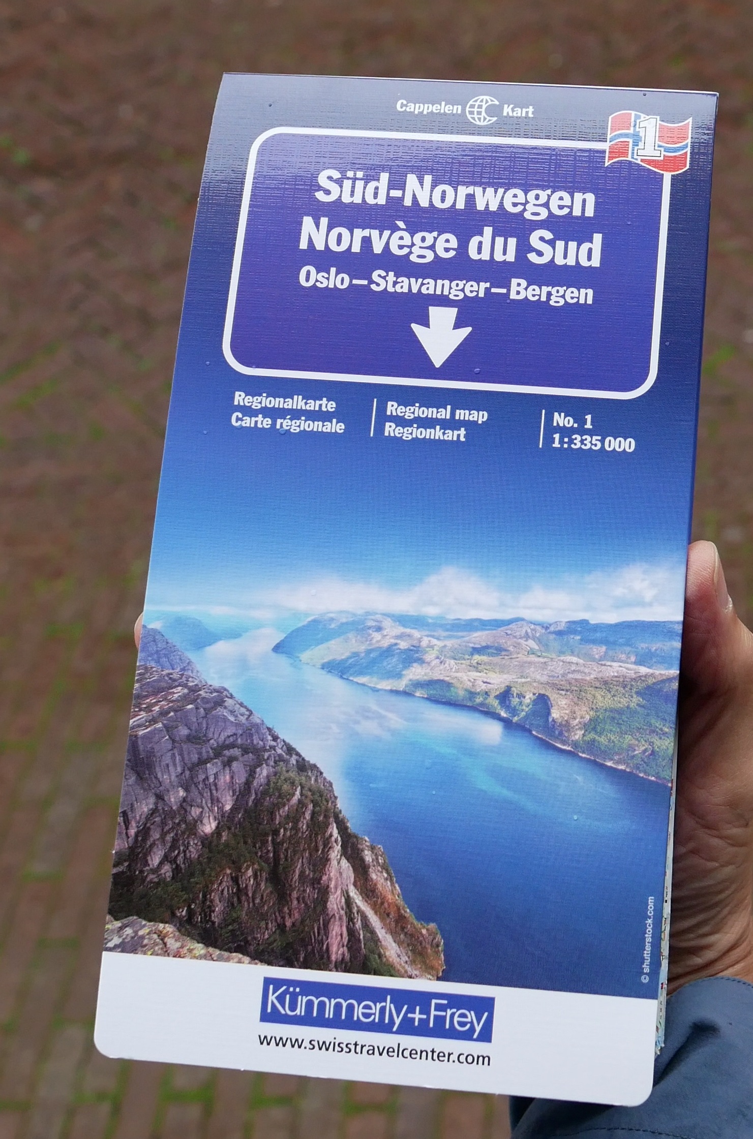 KFN-1  Zuid-Noorwegen 1:335.000 9783259010310  Kümmerly & Frey Cappelens Kart  Landkaarten en wegenkaarten Zuid-Noorwegen