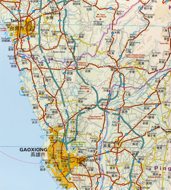 Taiwan landkaart, wegenkaart 1:300.000 9783831774227  Reise Know-How Verlag WMP, World Mapping Project  Landkaarten en wegenkaarten Taiwan