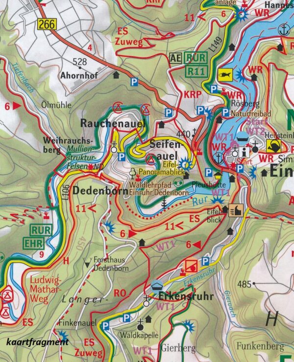 Rureifel, Hohes Venn 1:50.000 9783933671110  GeoMap Wandelkaarten Eifel  Wandelkaarten Eifel