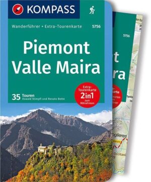 Kompass wandelgids Valle Maira, Piemonte Wanderführer KP-5756 9783990442241  Kompass Kompass Wanderführer  Wandelgidsen Turijn, Piemonte