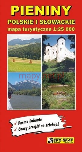 Pieniny: Polskie i Slowackie | wandelkaart 1:25.000 9788386645381  Eko-Graf   Wandelkaarten Krakau, Poolse Tatra, Zuid-Polen