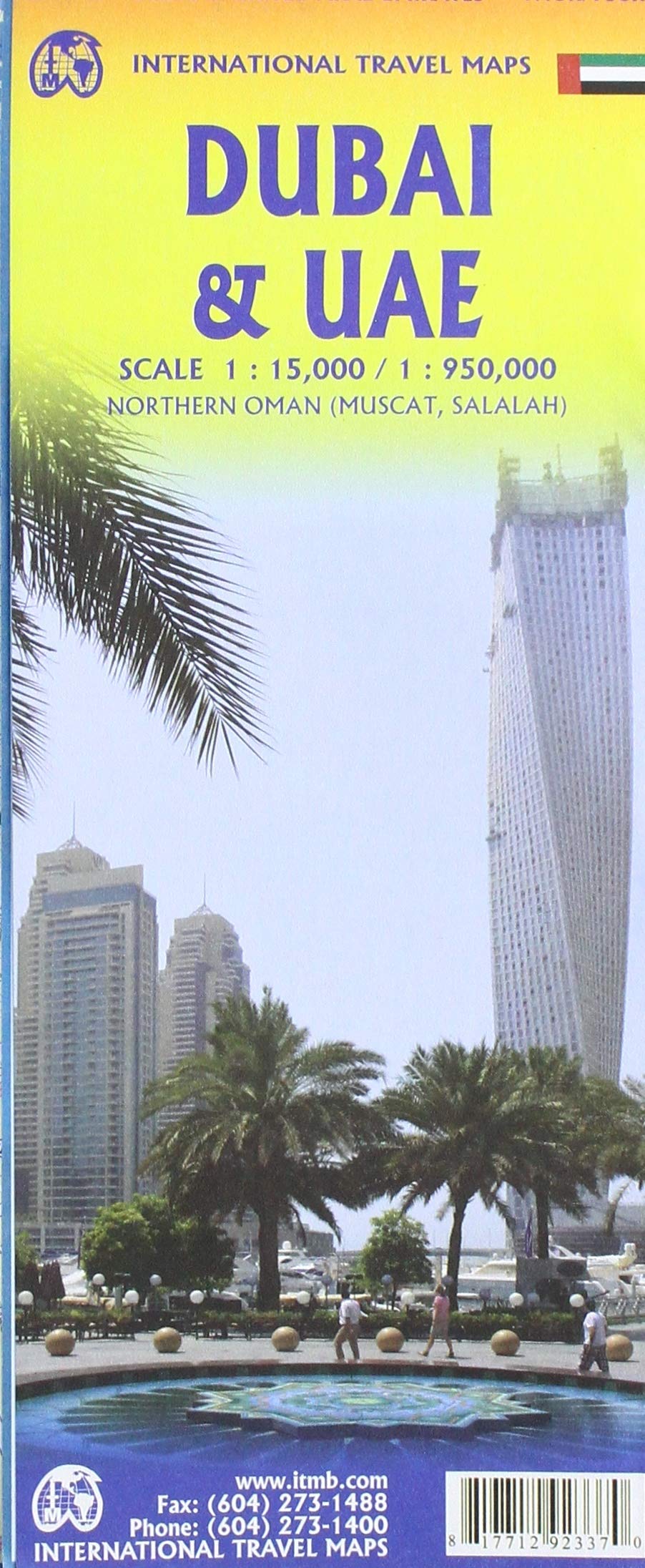 ITM Dubai | landkaart, autokaart, stadsplattegrond 1:15.000 9781771292337  International Travel Maps   Landkaarten en wegenkaarten, Stadsplattegronden Dubai, Abu Dhabi