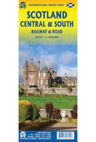 Scotland Central & South | wegen- en spoorwegenkaart 1:300.000 9781771297141  ITM   Landkaarten en wegenkaarten Schotland