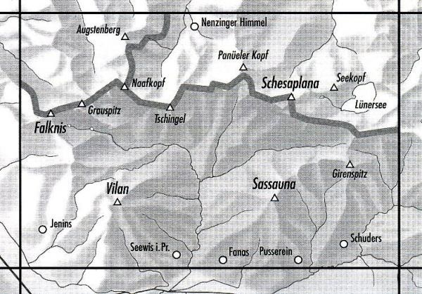 topografische wandelkaart CH-1156  Schesaplana [2016] 9783302011561  Bundesamt / Swisstopo LKS 1:25.000 Graubünden  Wandelkaarten Graubünden