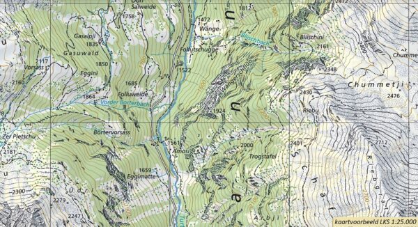 topografische wandelkaart CH-1177  Serneus [2016] 9783302011776  Bundesamt / Swisstopo LKS 1:25.000 Graubünden  Wandelkaarten Graubünden