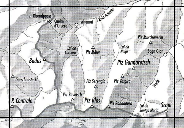 topografische wandelkaart CH-1232  Oberalppass [2019] 9783302012322  Bundesamt / Swisstopo LKS 1:25.000 Midden/Oost-Zw.  Wandelkaarten Graubünden, Midden- en Oost-Zwitserland