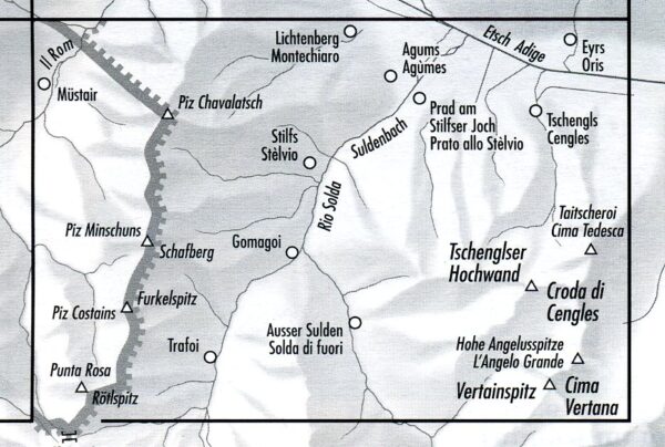 topografische wandelkaart CH-1239Bis  Müstair [2005] 9783302112398  Bundesamt / Swisstopo LKS 1:25.000 Graubünden  Wandelkaarten Graubünden, Milaan, Lombardije, Italiaanse Meren