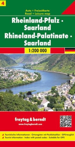 FBD-04  Rheinland-Pfalz, Saarland 1:200.000 9783707900552  Freytag & Berndt Duitsland 1:200.000  Landkaarten en wegenkaarten Rheinland-Pfalz (met Eifel)