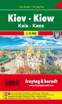 Kiev 1:15.000 | compacte stadsplattegrond 9783707917543  Freytag & Berndt   Stadsplattegronden Oekraïne