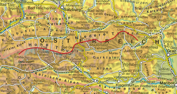 wandelgids Tauern-Höhenweg Rother Wanderführer 9783763342631 Führer Bergverlag Rother RWG  Meerdaagse wandelroutes, Wandelgidsen Salzburger Land & Stiermarken