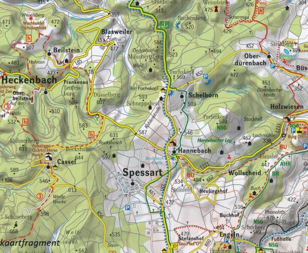Hohe Eifel, Ahreifel, Rheineifel 1:50.000 9783933671158  GeoMap Wandelkaarten Eifel  Wandelkaarten Eifel