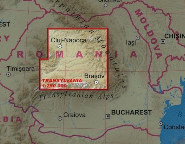 Transylvania (Transsylvanië) 1:250.000 overzichtskaart / wegenkaart 9788361155454  TerraQuest   Landkaarten en wegenkaarten Roemenië, Moldavië