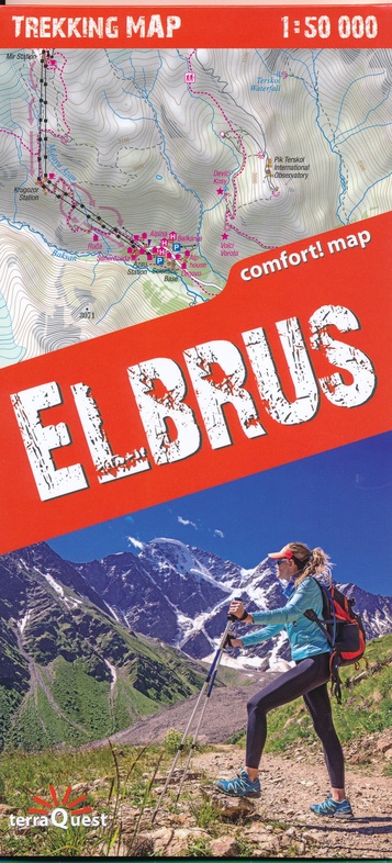 Elbrus / Elbruz wandelkaart 1:50.000 9788361155607  TerraQuest   Wandelkaarten Kaukasus