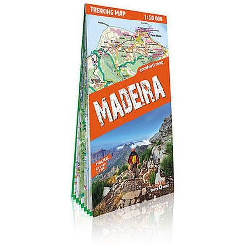 Madeira 1:50.000 | geplastificeerde wandelkaart 9788361155669  TerraQuest   Wandelkaarten Madeira