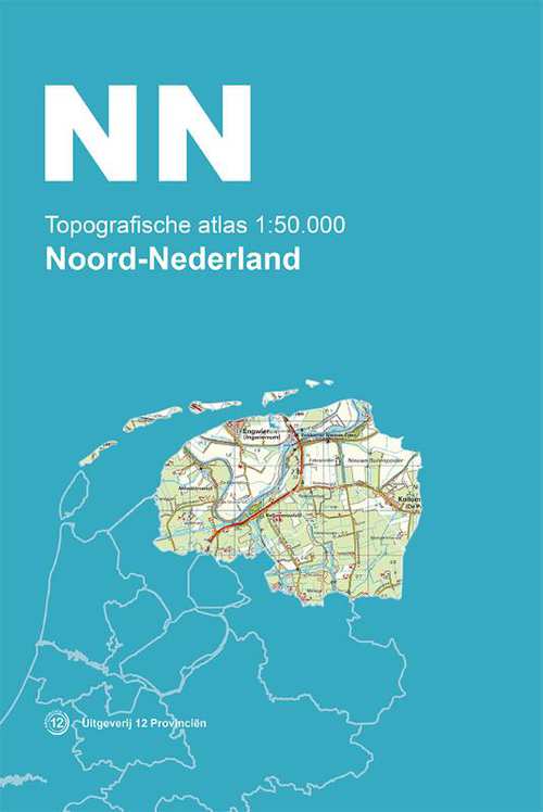 Topografische Atlas 1:50.000 Nederland (set van 4 boeken) 9789492534033  12 Provincien Ned. 1:50.000  Wandelkaarten, Wegenatlassen Nederland