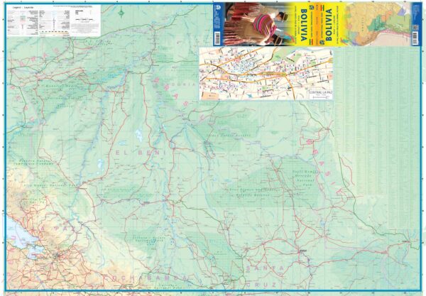 ITM Bolivia | landkaart, autokaart 1:1.250.000 9781771290890  International Travel Maps   Landkaarten en wegenkaarten Bolivia