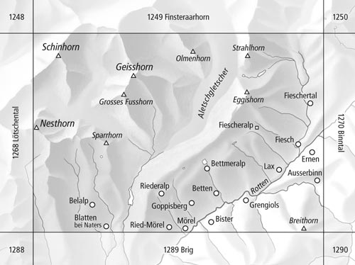 topografische wandelkaart CH-1269  Aletschgletscher [2020] 9783302012698  Bundesamt / Swisstopo LKS 1:25.000 Wallis  Wandelkaarten Oberwallis