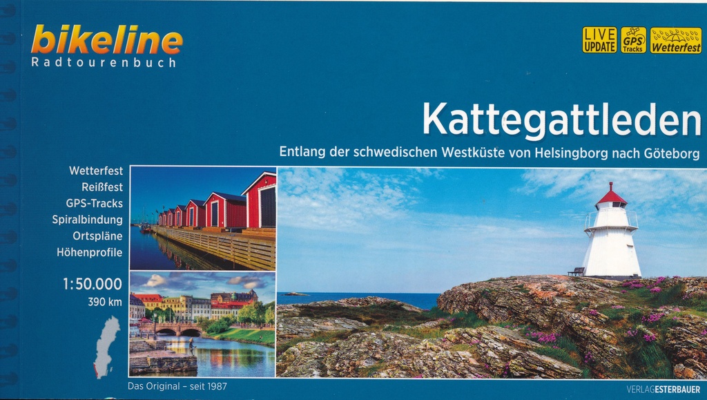 Bikeline Kattegattleden 9783850007160  Esterbauer Bikeline  Fietsgidsen Zuid-Zweden