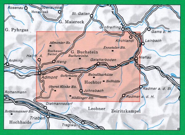 wandelkaart AV-16 Ennstaler Alpen - Gesäuse [2016] Alpenverein 9783928777346  AlpenVerein Alpenvereinskarten  Wandelkaarten Salzburger Land & Stiermarken
