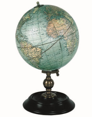 wereldbol GL026 Weber & Costello globe (klein) GL026  Authentic Models Globes / Wereldbollen  Globes Wereld als geheel