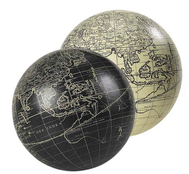 Vaugondy Globe, ivory GL212  Authentic Models Globes / Wereldbollen  Globes Wereld als geheel